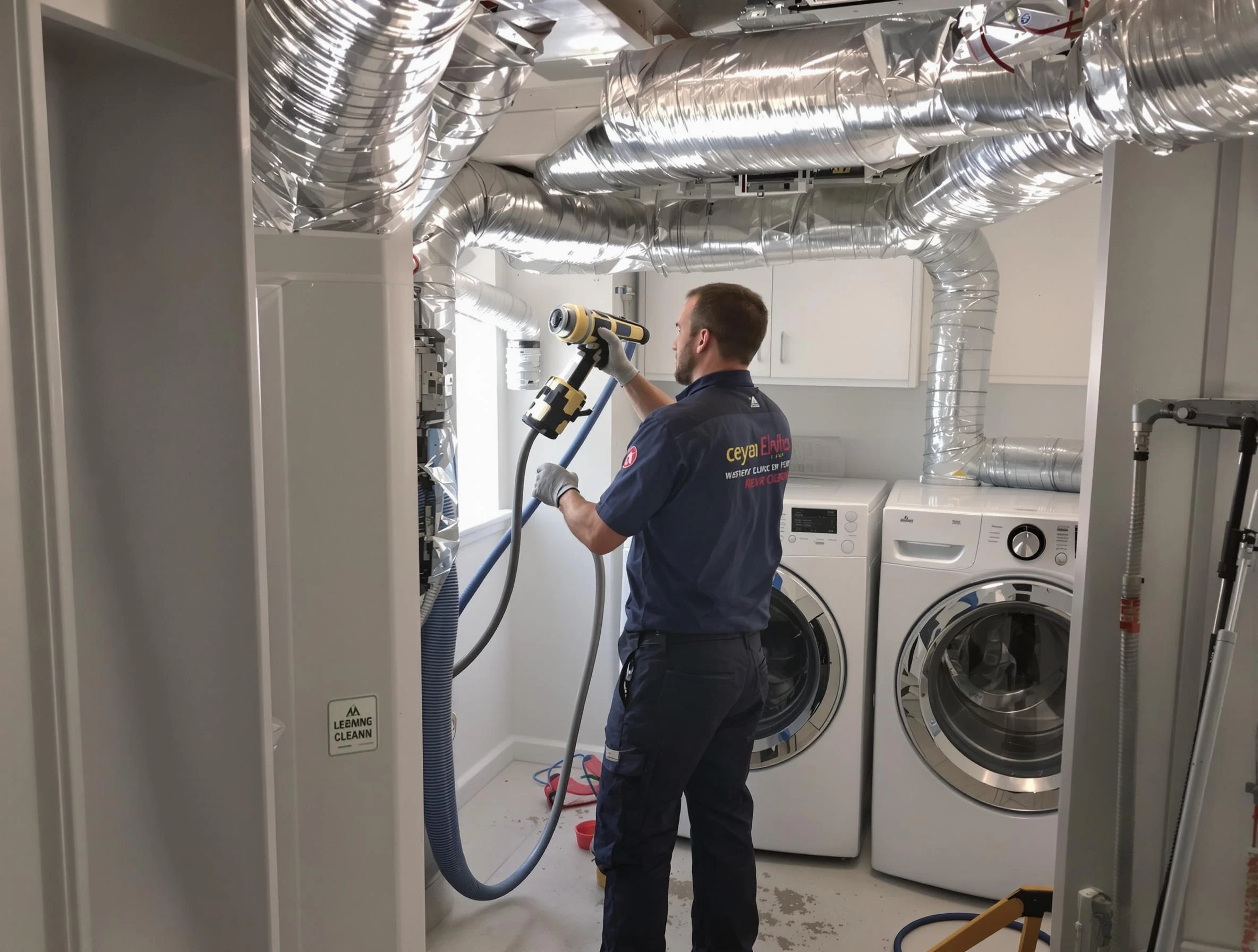 Jonesboro Dryer Vent Cleaning specialist using advanced equipment for thorough duct cleaning in Jonesboro